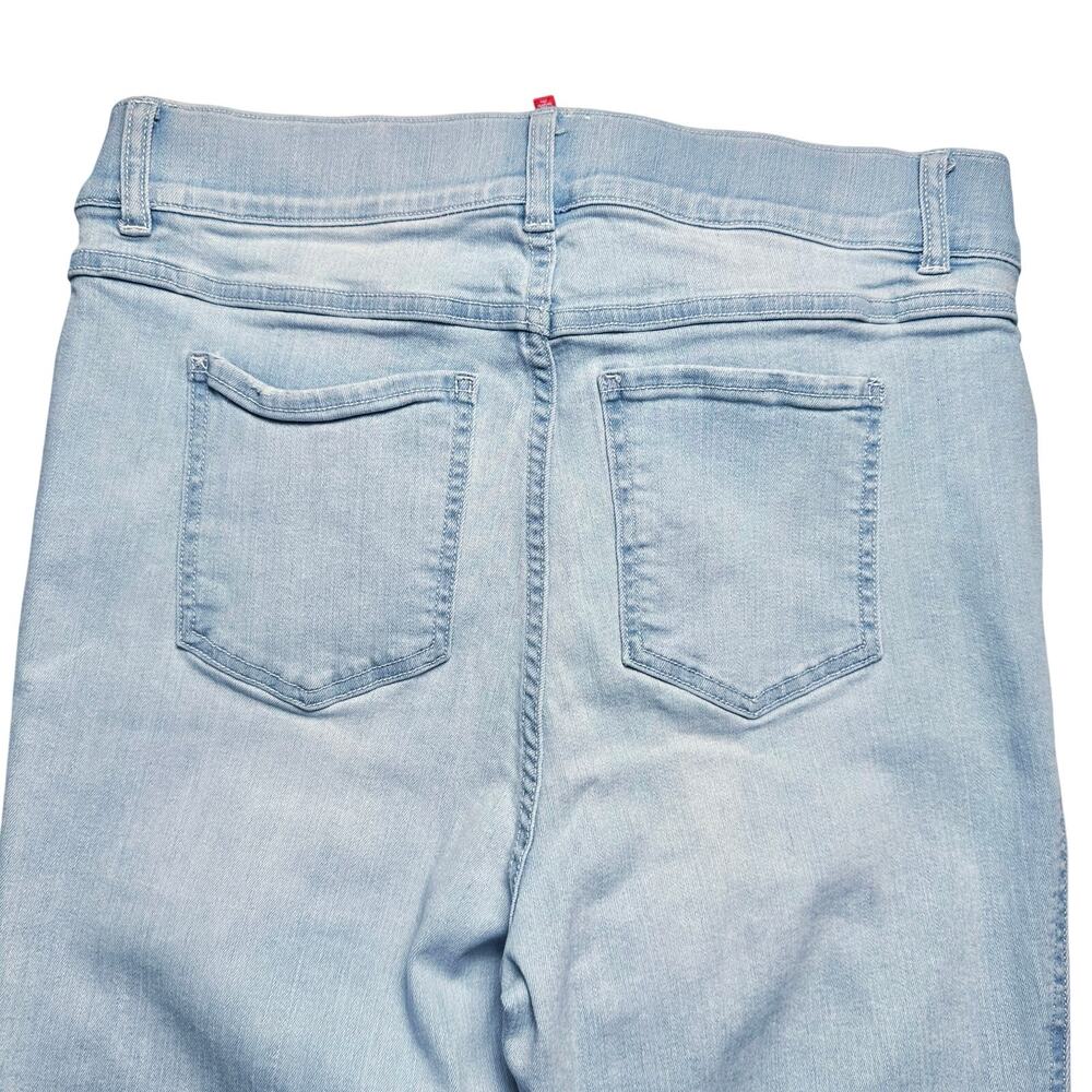 Spanx | Women | Light Wash Flare Leg High Rise Denim Stretch Pants | XL Tall - Picture 10 of 14
